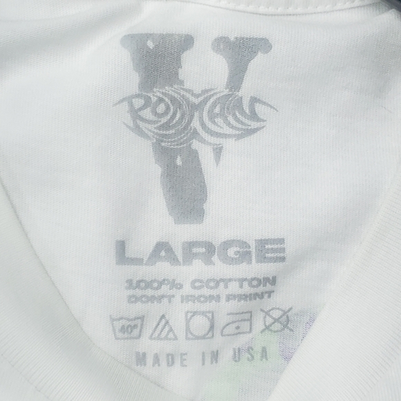 VLONE Rodman Collab Front & Back Graphics V Lone Dennis Rodman T Shirt sz L Nwot - Picture 3 of 3